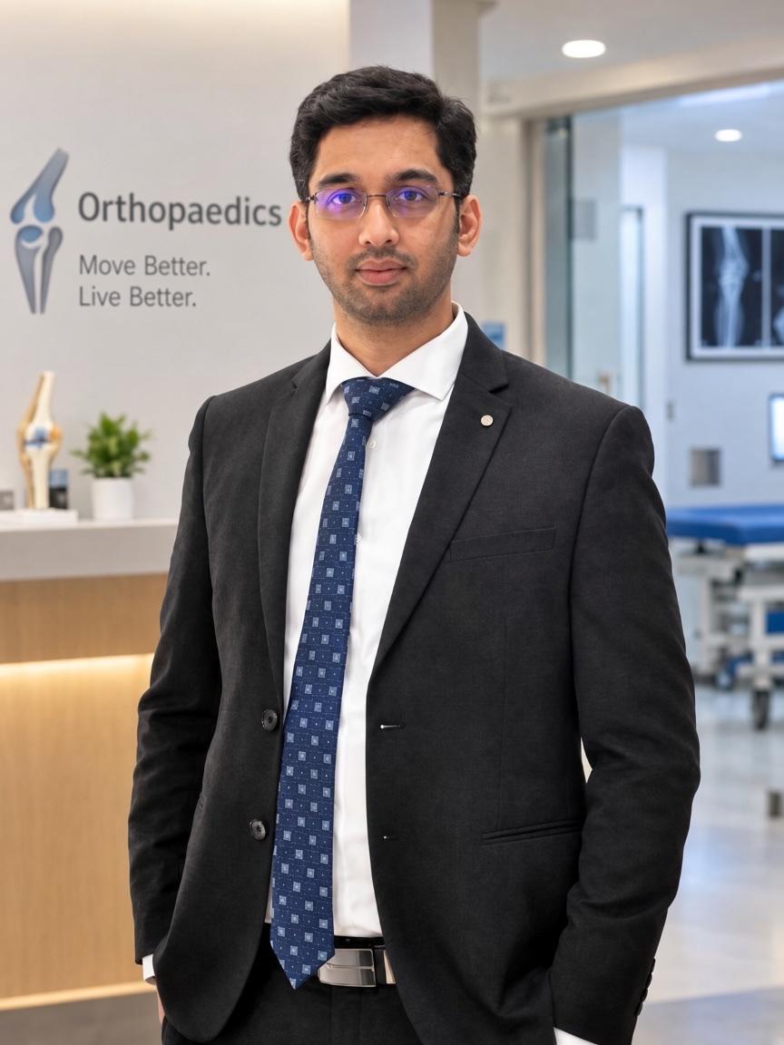 Portrait of Dr. Viplav Shetty, Consultant Orthopaedic Surgeon